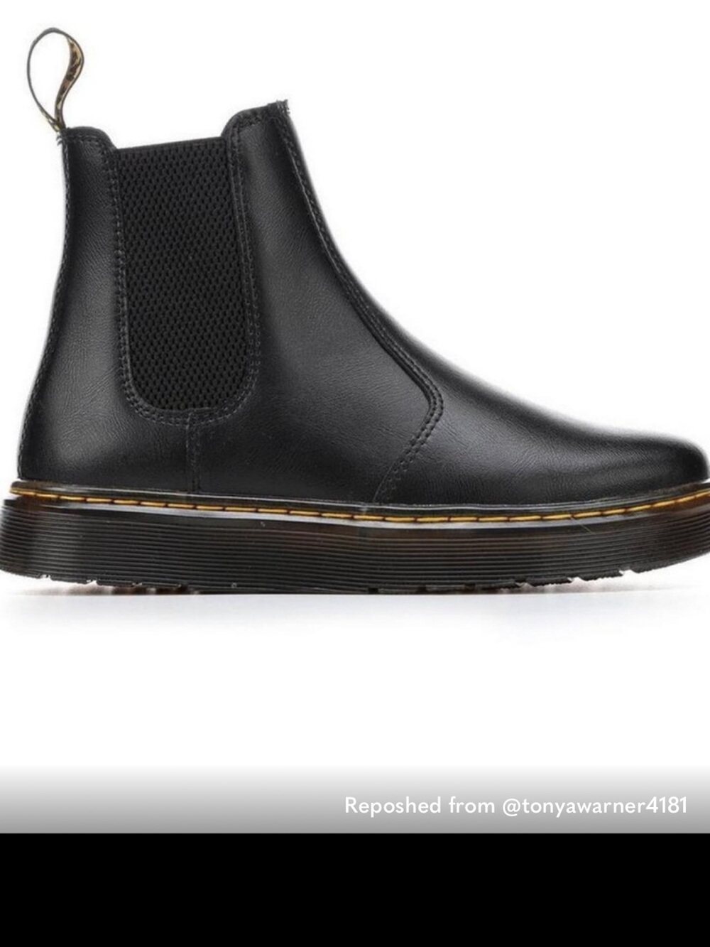 Dr. Martens Dorrian Black Chelsea Ankle Boots